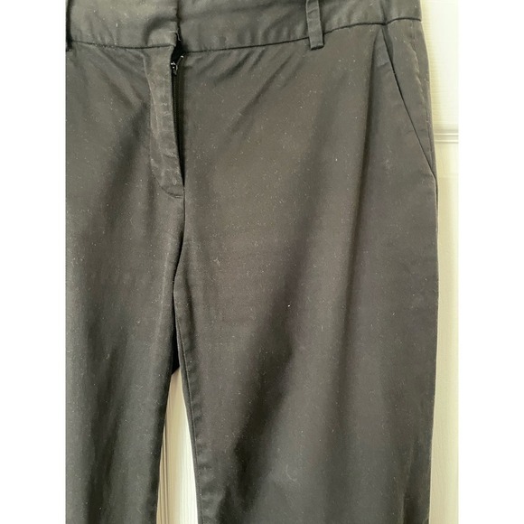J. Crew Black Cotton Blend Cafe Trouser Pants • Business Casual • Size 0 🔴 - Picture 2 of 3